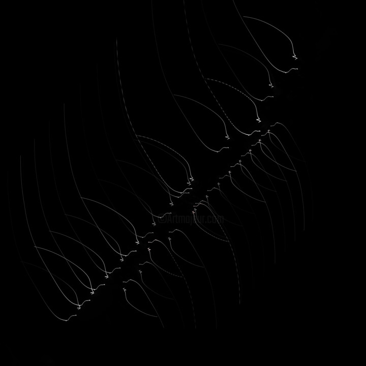 Dancing Light 4/4 Fotografie, 18,4x18,4 in