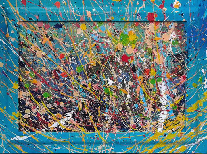 Painting titled "Erratic Patterns II" by Antonio Bagia, Original Artwork, Acrylic