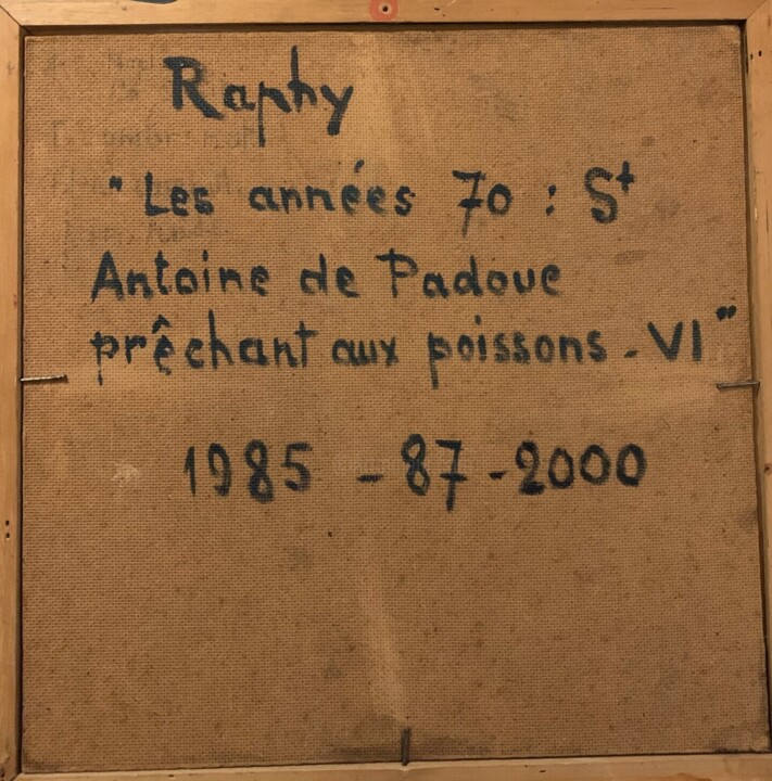 Arrière de l'œuvre