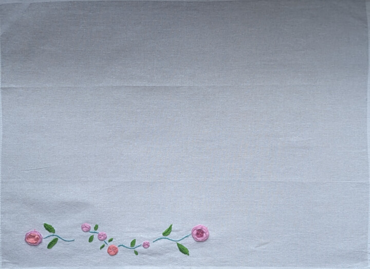 Roses du matin 纺织艺术, 19.7x27.6 in