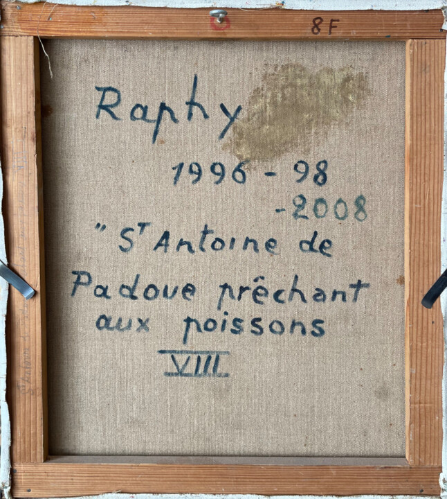 Arrière de l'œuvre