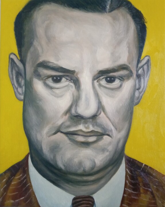 Mugshot, Charles Binaggio 绘画, 19.7x15.8 in