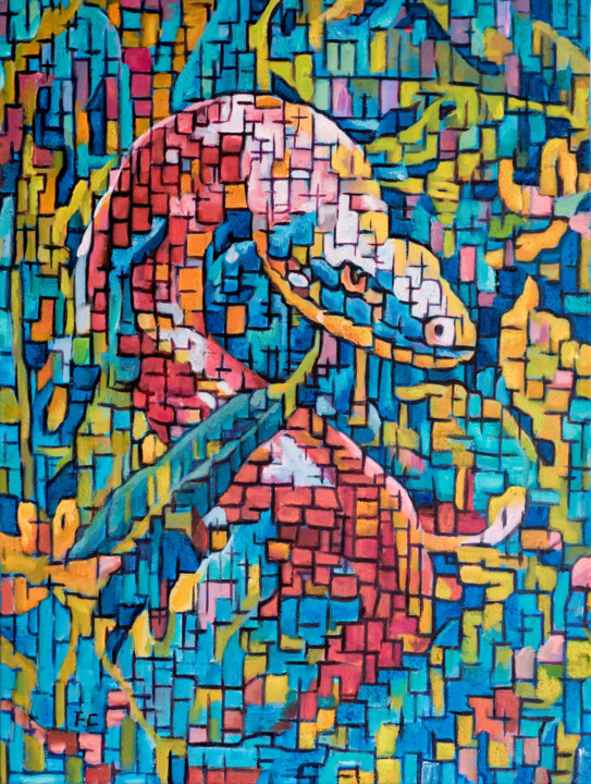 It's not about the Snake 绘画, 31.5x23.6 in