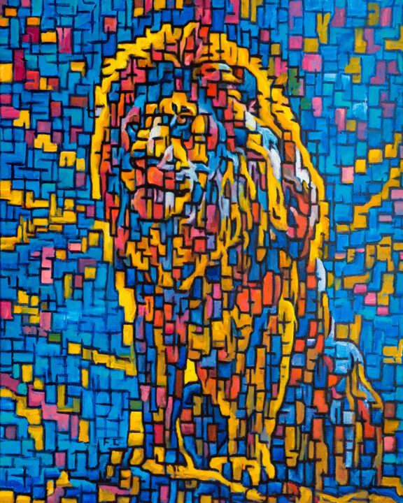 The Return of the Lion King 绘画, 39.4x31.5 in