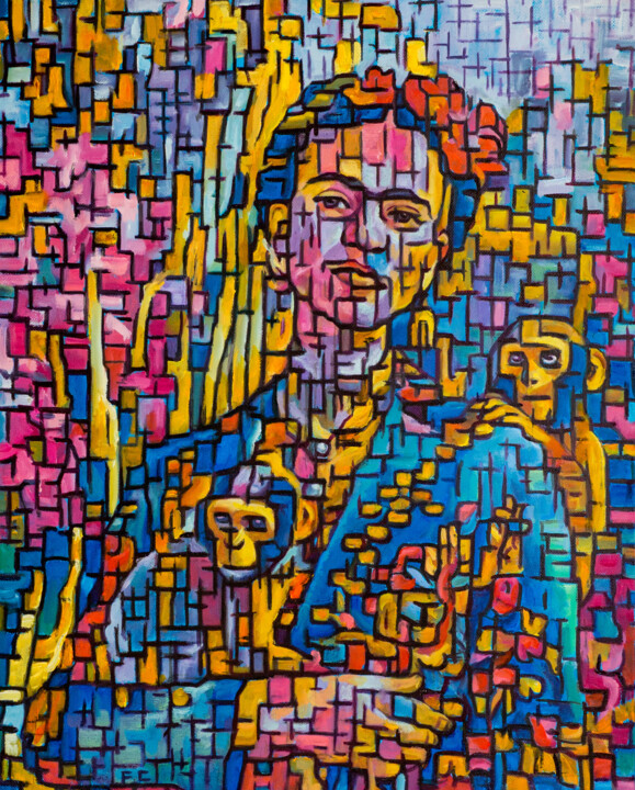 Frida 绘画, 39.4x31.5 in
