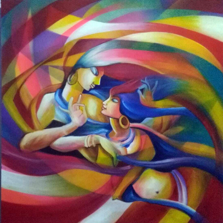 Tangled 绘画, 36x36 in