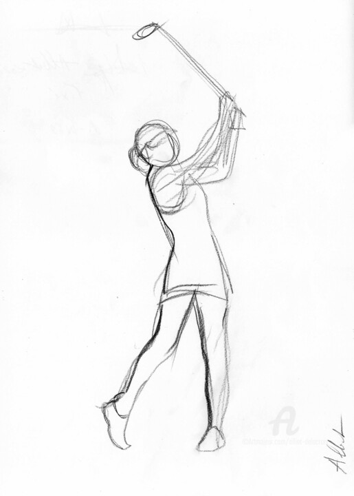 Golfeuse-A-0069 Disegno, 15,8x11,8 in