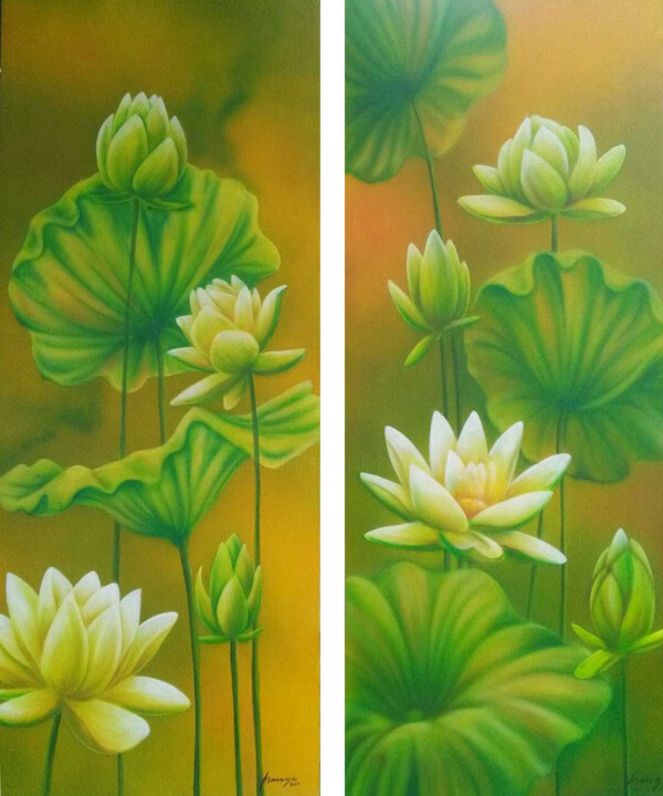 Shining Through 绘画, 48x20 in