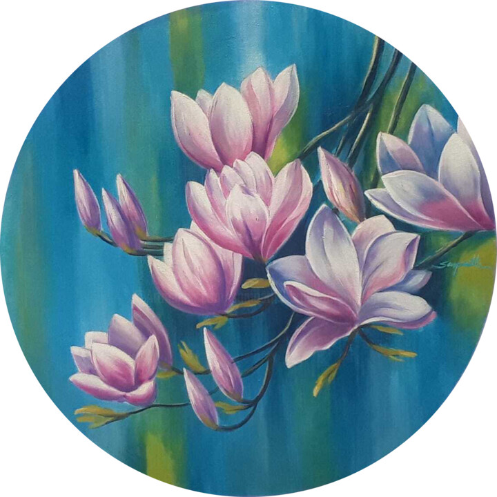 Growing Wild 绘画, 36x36 in
