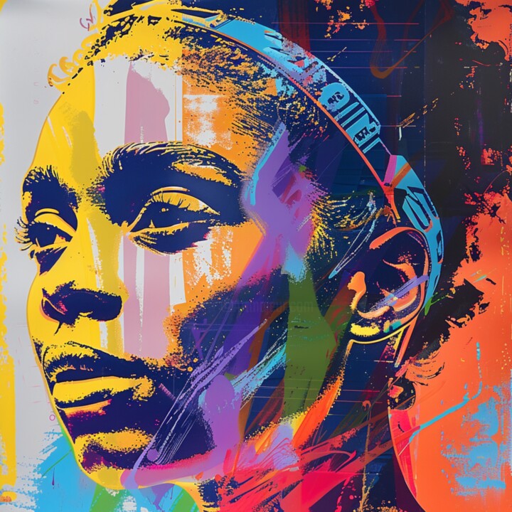 SPORTS WOMAN Pittura, 19,7x19,7 in