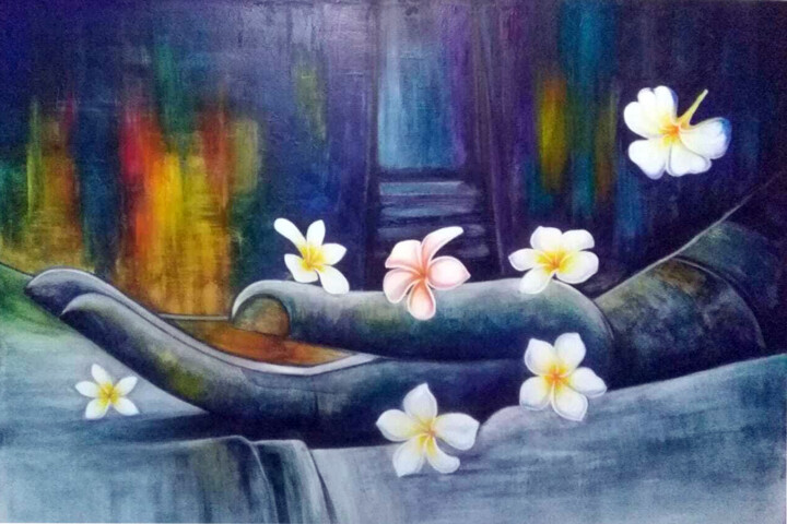 Fallen 绘画, 36x55 in