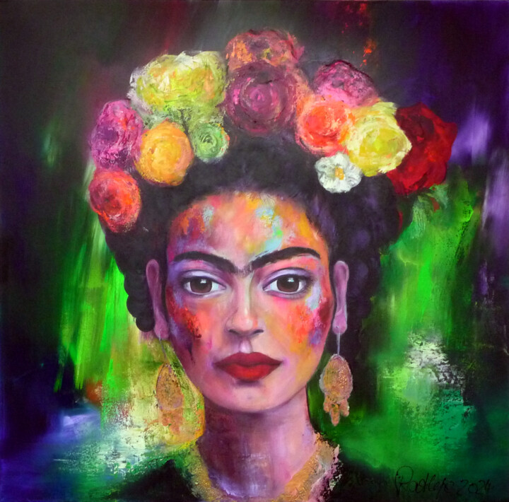 Frida 02 绘画, 47.2x47.2 in