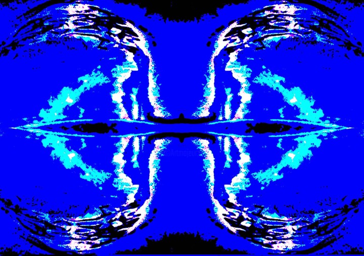 2 Dragons, Reflected 1c4 摄影, 16.9x24 in