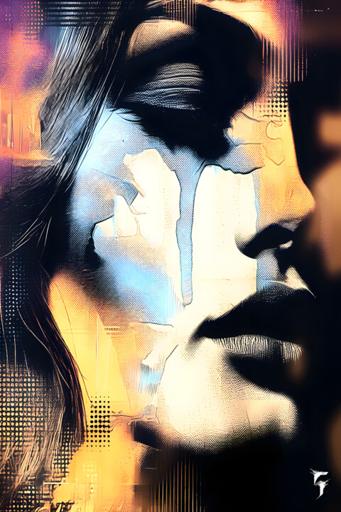 Fragilité Éthérée Arte digitale, 47,2x31,5 in