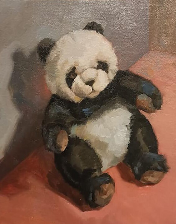 Panda 绘画, 12x10 in