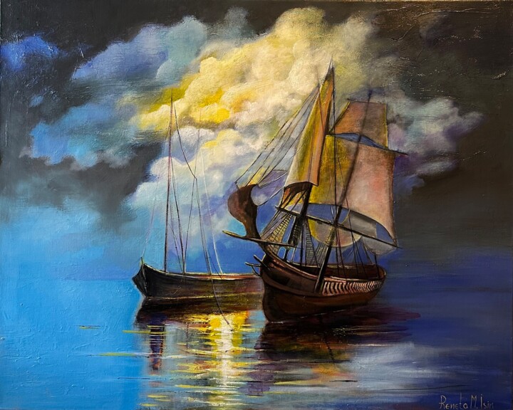 Little Ranger - Bartholomew Roberts Ship Schilderij, 31,5x39,4 in