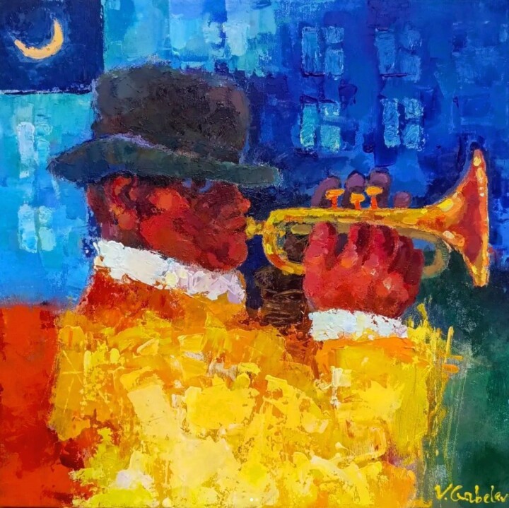 Trumpeter Tablo, 19,7x19,7 in
