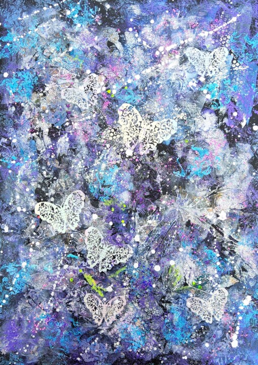 Butterfly, Butterflies... 绘画, 27.6x19.7 in