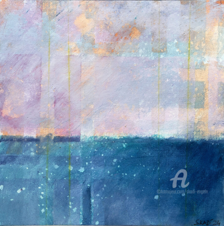 Seestück 3- Seescape 3 绘画, 11.8x11.8 in