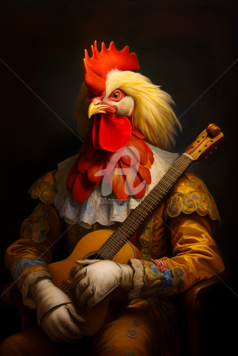 Sonata in Cock-a-Doodle-Doo Major Цифровое искусство