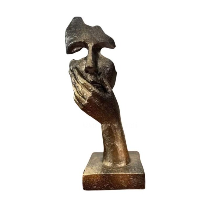Sculpture titled "Surprised Designed…" by Dervis Yusuf Akdemir, Original Artwork, Resin