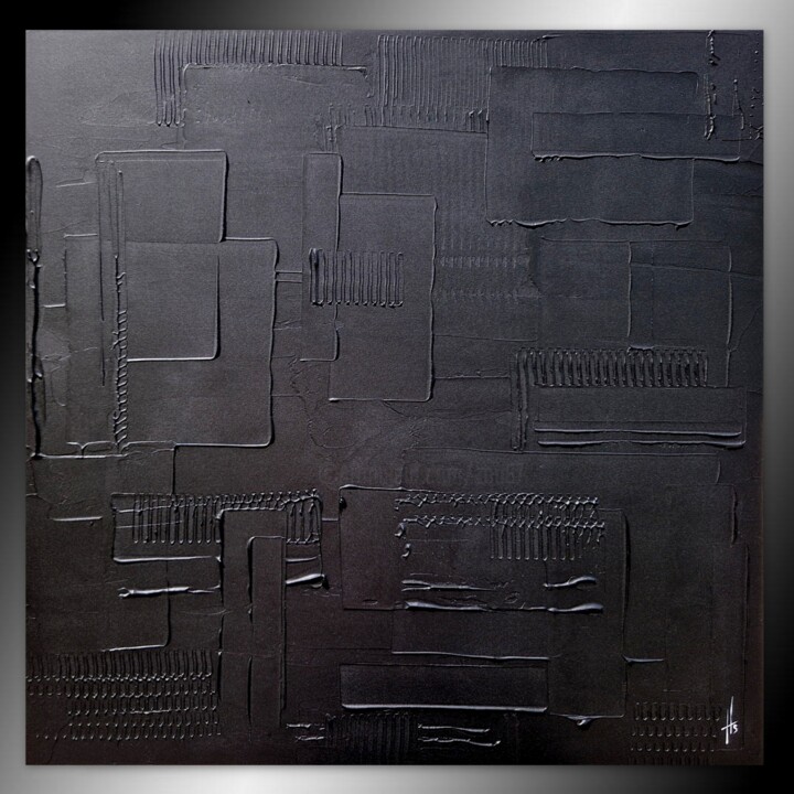 MONOCHROME NOIR référence 7R 绘画, 39.4x39.4 in