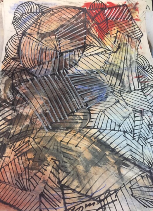 Long March Drawing, 47.2x31.5 in