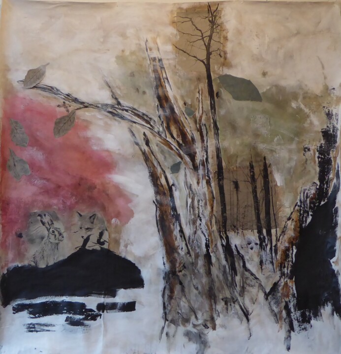 Haas und Fux, wie sie gucken Peinture, 63x63 in