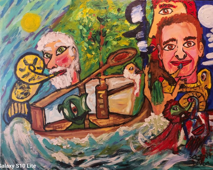 Vive y deja vivir 绘画, 31.9x39.4 in