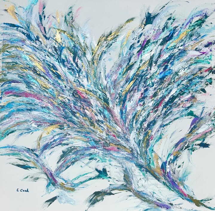 Peinture intitulée "Iridescent Shadows" par Elisa Cook Benbassat Bassat, Œuvre d'art originale, Acrylique