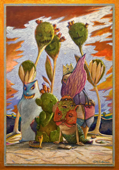 GOSSIP 绘画, 26x18.1 in