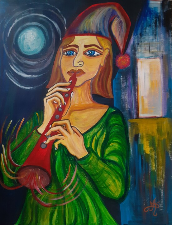 Peinture intitulée "Une Mélodie de plei…" par Aurélie Sarrazin, Œuvre d'art originale, Acrylique