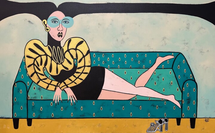 Living fancy 绘画, 30x48 in