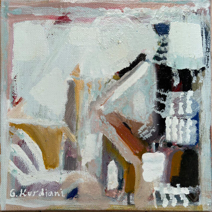 Pittura intitolato "Sunny Morning in th…" da Gia Kurdiani, Opera d'arte originale, Acrilico Montato su Telaio per barella in…