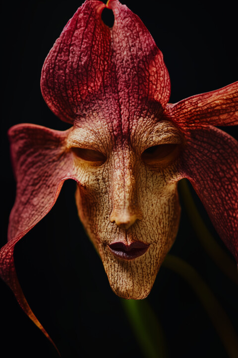 Die Orchideen Frau 数字艺术