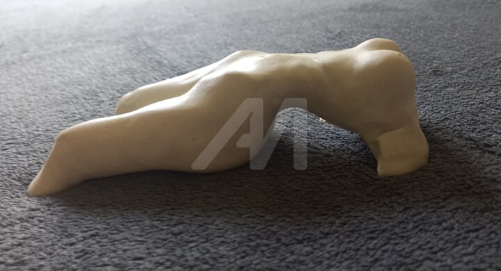 Sculpture intitulée "Modelage au féminin" par Séverine Florin, Œuvre d'art originale, Argile