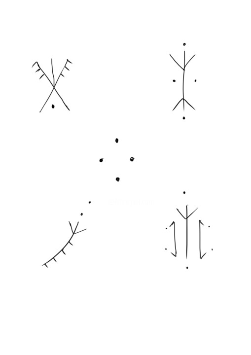 tatouages amazigh planche 2 数字艺术
