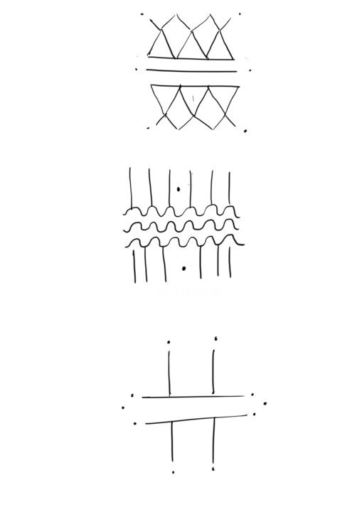 tatouages amazigh planche 4 数字艺术