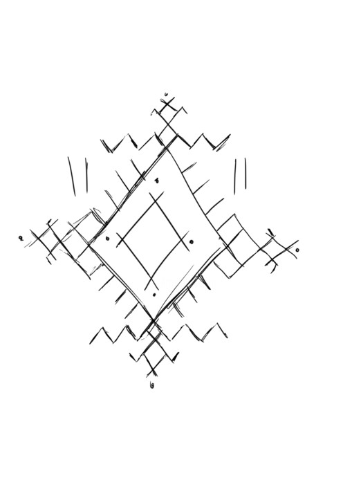 tatouages amazigh planche 7 数字艺术
