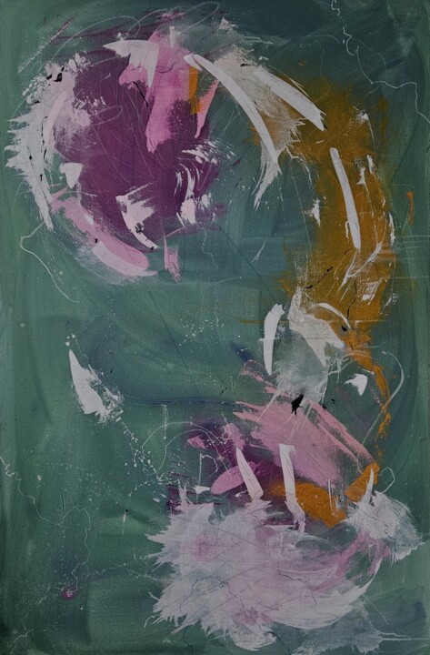 Malerei mit dem Titel "reUnion" von Nadezhda Rtishcheva, Original-Kunstwerk, Acryl Auf Keilrahmen aus Holz montiert