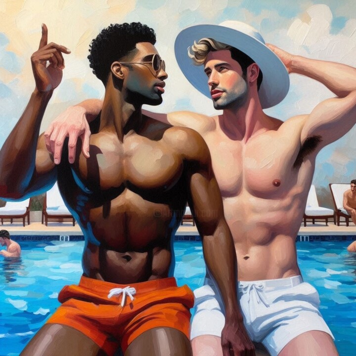 VINY & LUC 绘画, 15.8x15.8 in