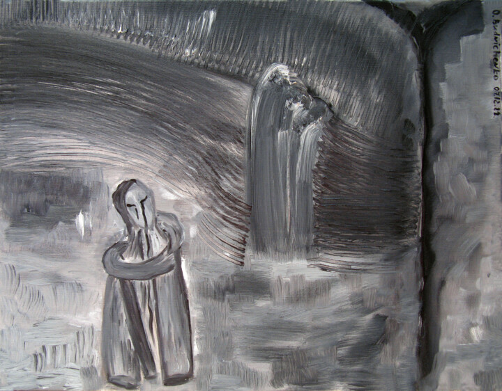 绘画,  13.8x17.7 in 