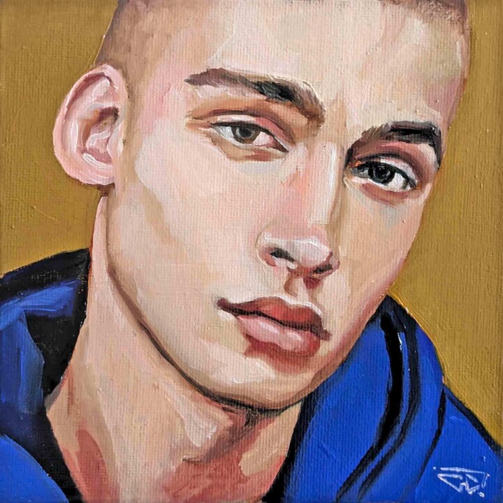 Jérémy est en rémission, ce qui ne l'empêche pas de passer à 绘画, 5.9x5.9 in