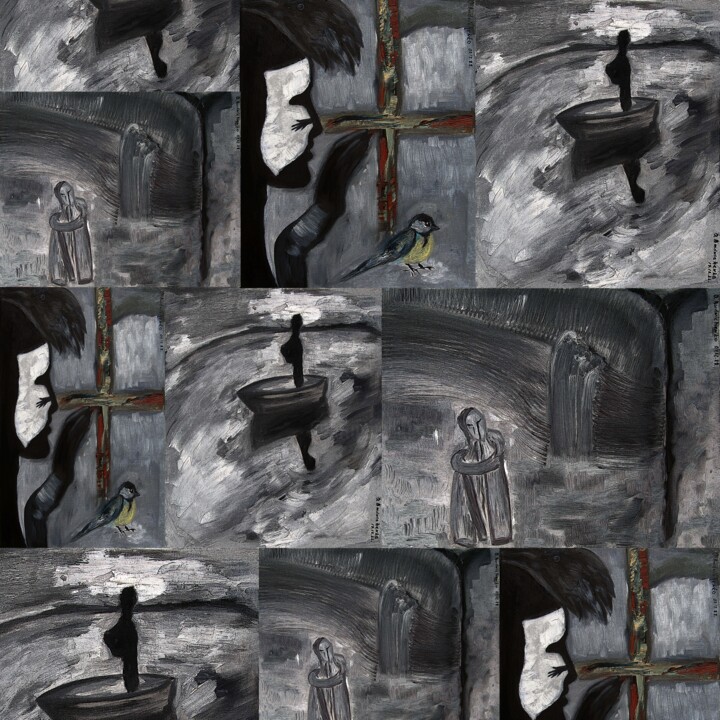 绘画,  35.4x35.4 in 