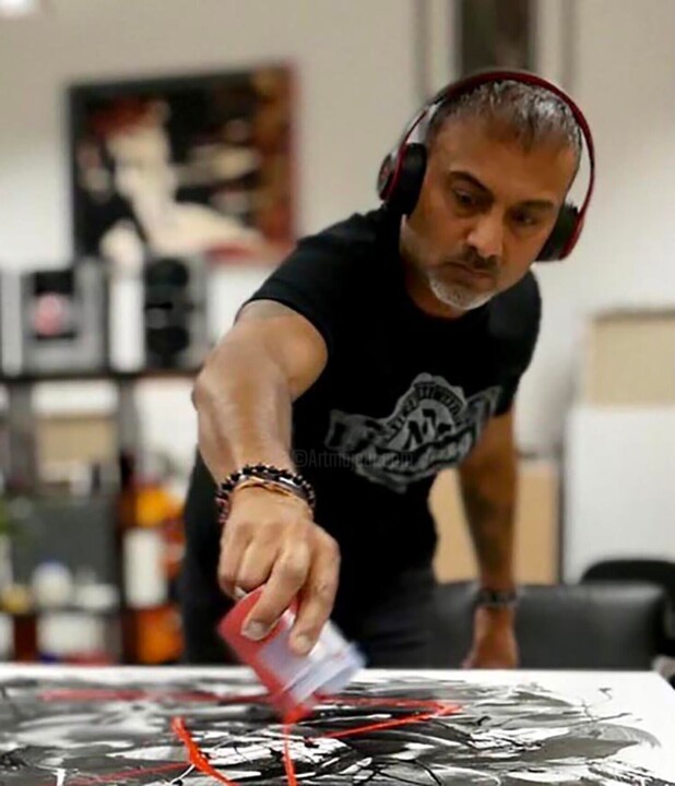 Steps of the making of the work