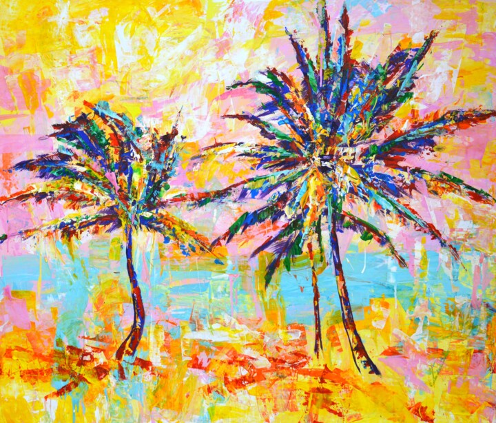 Sunny summer 绘画, 39.4x47.2 in