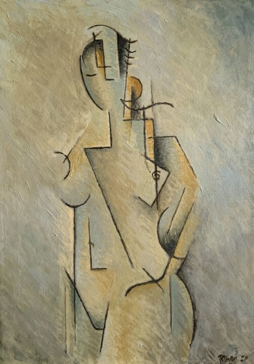 Femme nue (Nu femení) 绘画, 25.6x18.1 in