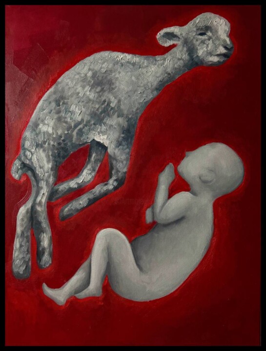 Who are you? 绘画, 31.5x23.6 in