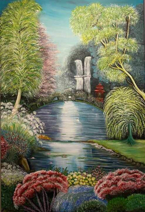 Painting titled "Adios mamá" by Lau Solano, Original Artwork, Acrylic