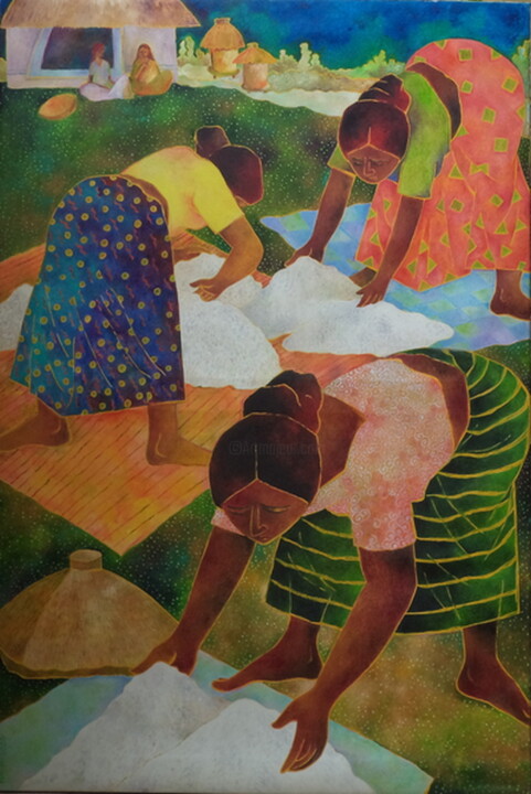 Harvestng 绘画, 36x24 in